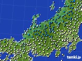北陸地方のアメダス実況(気温)(2015年01月27日)