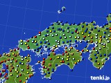 中国地方のアメダス実況(日照時間)(2015年01月28日)