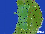 2015年01月29日の秋田県のアメダス(日照時間)