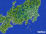 関東・甲信地方のアメダス実況(気温)(2015年01月29日)