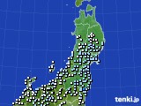 東北地方のアメダス実況(降水量)(2015年01月30日)