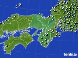 近畿地方のアメダス実況(降水量)(2015年01月30日)