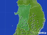 秋田県のアメダス実況(降水量)(2015年01月30日)