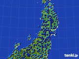 2015年01月30日の東北地方のアメダス(気温)