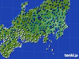 関東・甲信地方のアメダス実況(気温)(2015年01月30日)