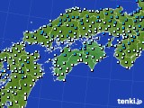 四国地方のアメダス実況(気温)(2015年01月30日)