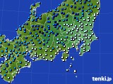 関東・甲信地方のアメダス実況(気温)(2015年01月31日)