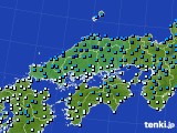 2015年01月31日の中国地方のアメダス(気温)