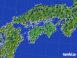 四国地方のアメダス実況(気温)(2015年01月31日)