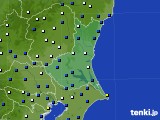 茨城県のアメダス実況(風向・風速)(2015年01月31日)
