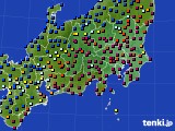 関東・甲信地方のアメダス実況(日照時間)(2015年02月01日)