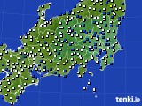 関東・甲信地方のアメダス実況(風向・風速)(2015年02月01日)