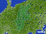 長野県のアメダス実況(風向・風速)(2015年02月01日)