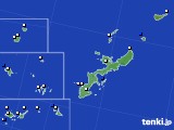 沖縄県のアメダス実況(風向・風速)(2015年02月01日)