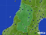 山形県のアメダス実況(風向・風速)(2015年02月01日)