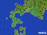 道南のアメダス実況(日照時間)(2015年02月02日)