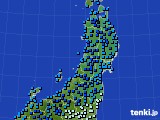 2015年02月02日の東北地方のアメダス(気温)