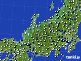 北陸地方のアメダス実況(風向・風速)(2015年02月02日)