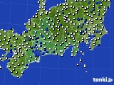 2015年02月02日の東海地方のアメダス(風向・風速)