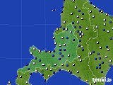 2015年02月02日の道央のアメダス(風向・風速)
