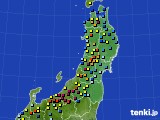 東北地方のアメダス実況(積雪深)(2015年02月03日)