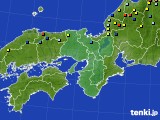 近畿地方のアメダス実況(積雪深)(2015年02月03日)