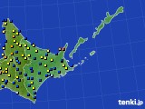 道東のアメダス実況(積雪深)(2015年02月03日)