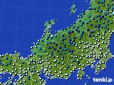 北陸地方のアメダス実況(気温)(2015年02月03日)