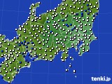 関東・甲信地方のアメダス実況(風向・風速)(2015年02月03日)