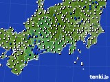 2015年02月03日の東海地方のアメダス(風向・風速)