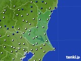 茨城県のアメダス実況(風向・風速)(2015年02月03日)