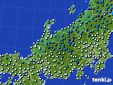 北陸地方のアメダス実況(気温)(2015年02月04日)