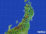 東北地方のアメダス実況(積雪深)(2015年02月05日)