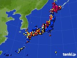 アメダス実況(日照時間)(2015年02月05日)