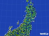 東北地方のアメダス実況(気温)(2015年02月05日)