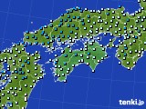 四国地方のアメダス実況(気温)(2015年02月05日)