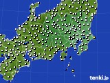 関東・甲信地方のアメダス実況(風向・風速)(2015年02月05日)