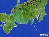 東海地方のアメダス実況(積雪深)(2015年02月06日)