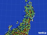 東北地方のアメダス実況(日照時間)(2015年02月06日)