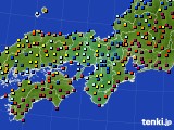 近畿地方のアメダス実況(日照時間)(2015年02月06日)