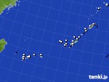 沖縄地方のアメダス実況(風向・風速)(2015年02月06日)