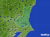 茨城県のアメダス実況(風向・風速)(2015年02月06日)