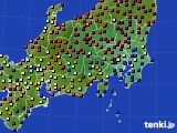 関東・甲信地方のアメダス実況(日照時間)(2015年02月07日)