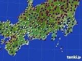 東海地方のアメダス実況(日照時間)(2015年02月07日)