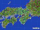 近畿地方のアメダス実況(日照時間)(2015年02月07日)