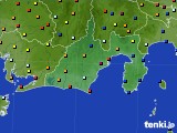 静岡県のアメダス実況(日照時間)(2015年02月07日)