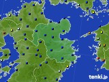 2015年02月07日の大分県のアメダス(日照時間)