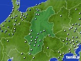 長野県のアメダス実況(降水量)(2015年02月08日)