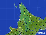 道北のアメダス実況(積雪深)(2015年02月08日)