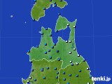 青森県のアメダス実況(気温)(2015年02月08日)